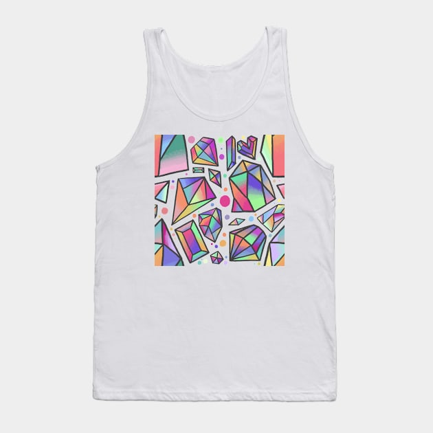 Iridescent Crystals Patterm Tank Top by maramyeonni.shop